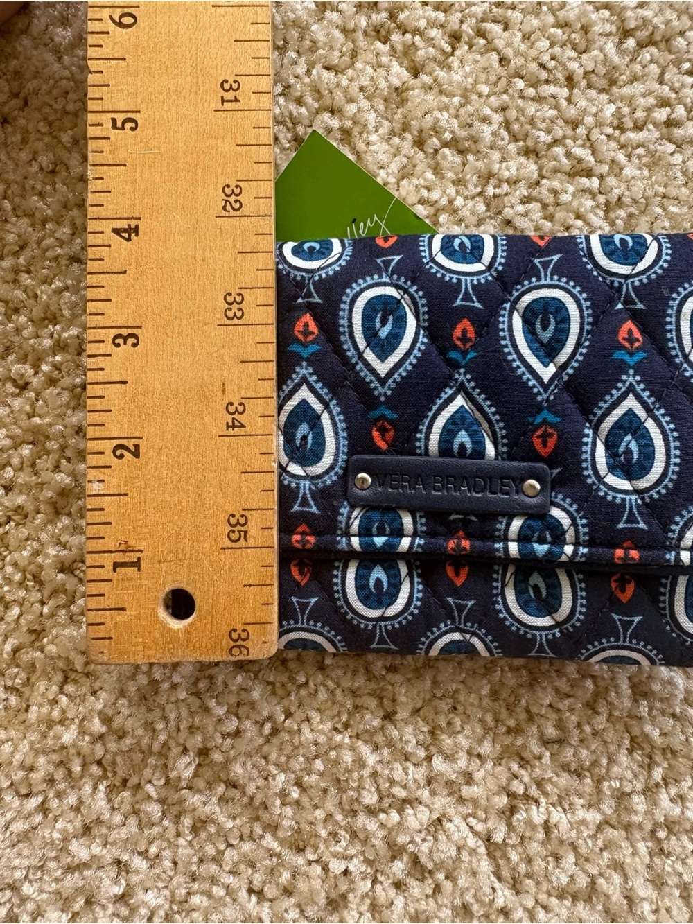 Vera Bradley Petite Trifold Wallet Marrakesh‎ Motifs - Picture 8 of 8